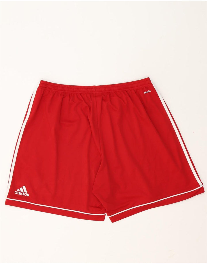 Pantaloni scurți Sport Climalite Adidas pentru bărbați 2XL poliester roșu