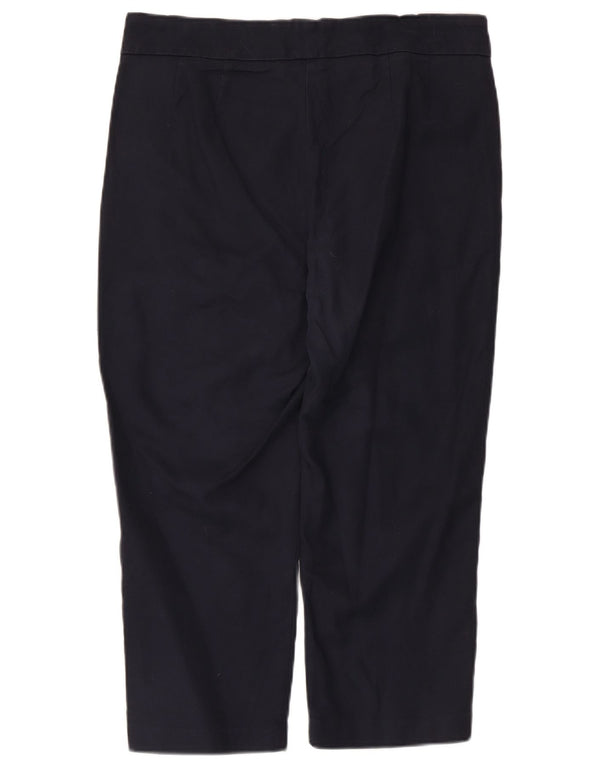 Pantaloni Capri pentru femei Marks & Spencer UK 12 Medium W34 L22 Bleumarin