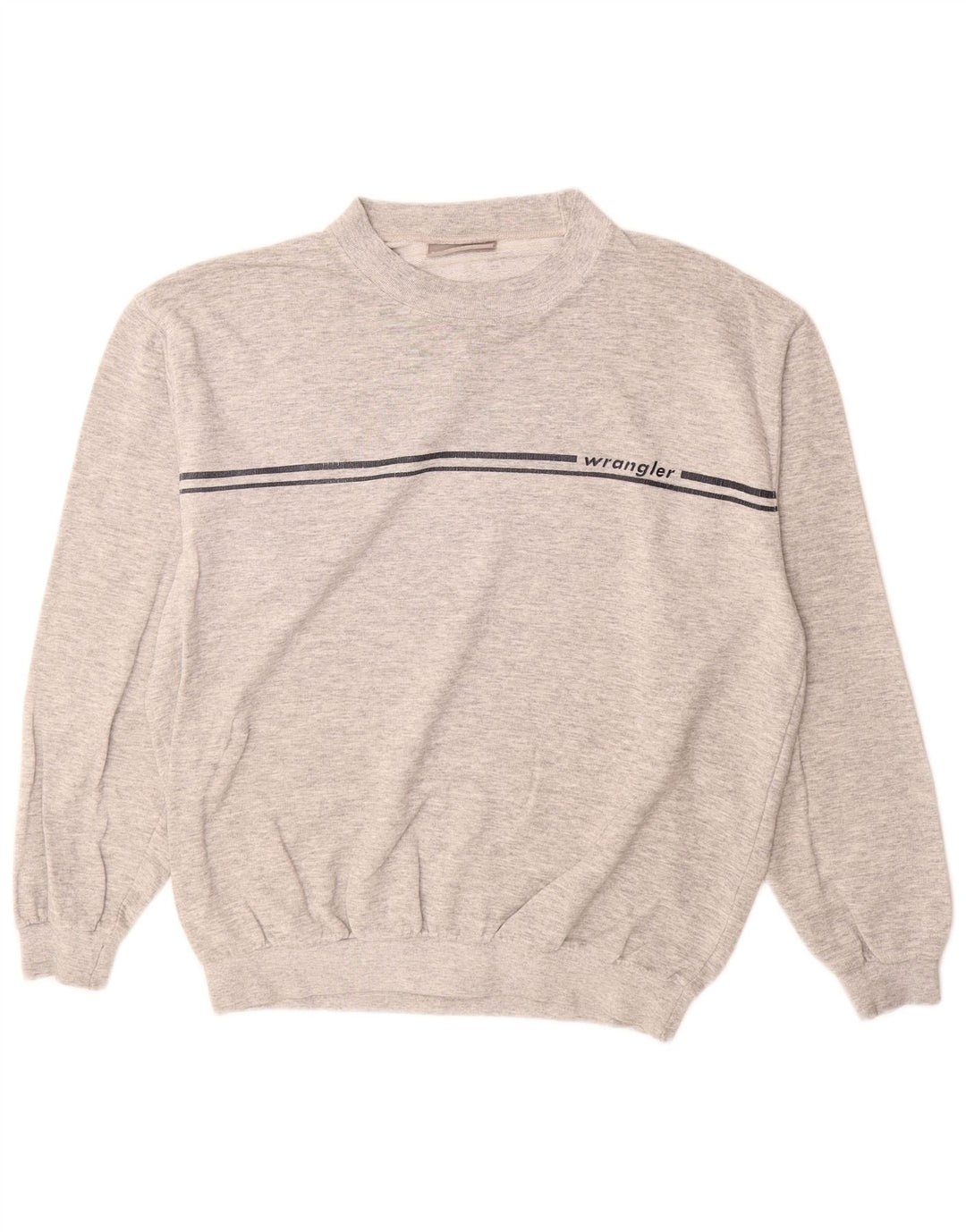 Hanorac pentru bărbați Wrangler Jumper mare din bumbac cu dungi gri