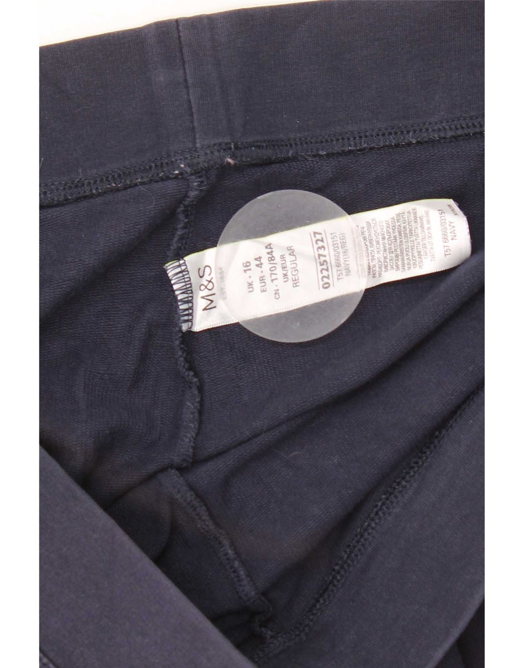 Leggings pentru femei Marks & Spencer UK 16 mari, albastru, bumbac