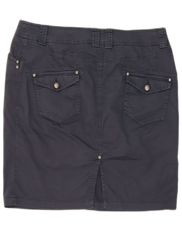 Marlboro Classics Womens High Waist Mini Skirt EU 46 XL W32 Navy Blue