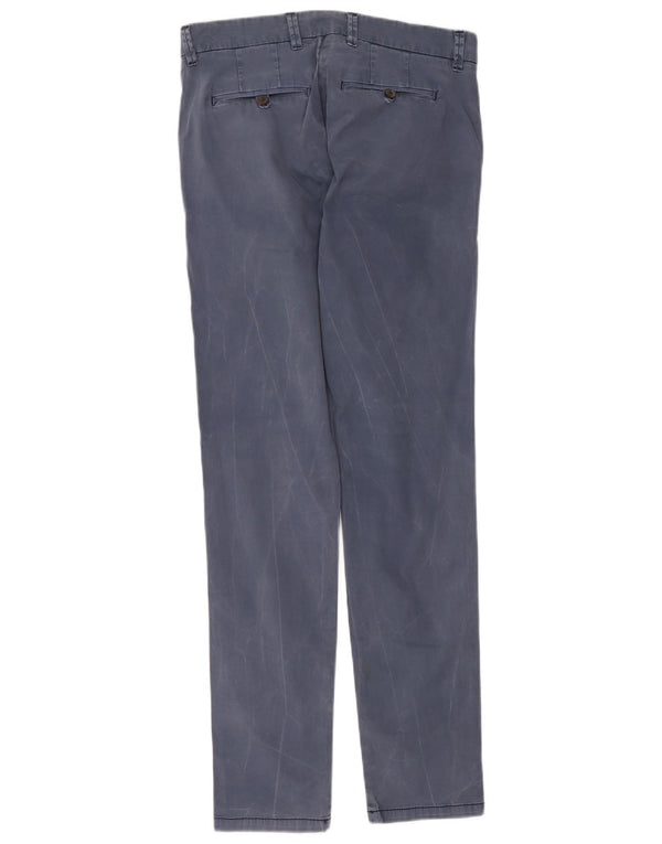 Pantaloni chino slim pentru bărbați Smog L30 L31 bumbac bleumarin