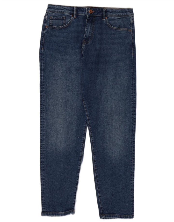 Marks & Spencer Blugi Mom Regular Tapered pentru femei UK 14 Medium W30 L28 Albastru
