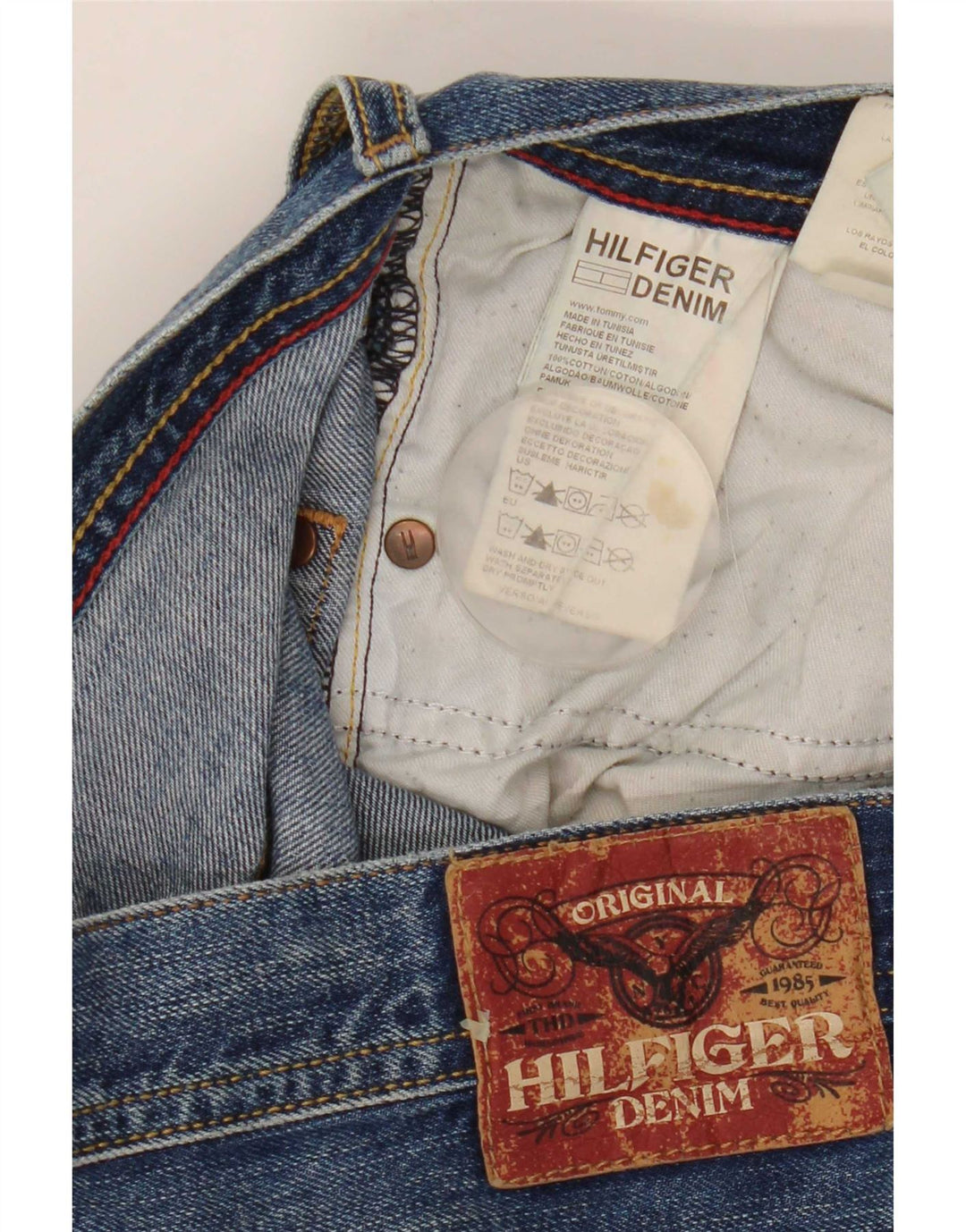 Blugi drepti pentru bărbați Tommy Hilfiger W33 L32 Bumbac albastru