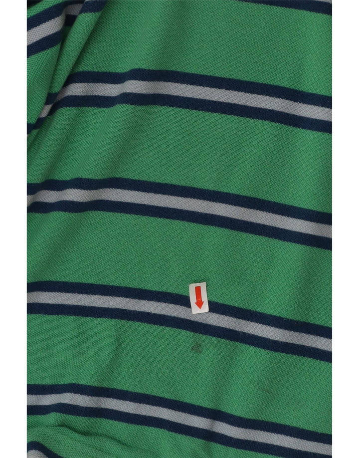 TOMMY HILFIGER Tricou polo personalizat pentru bărbați, bumbac cu dungi verzi