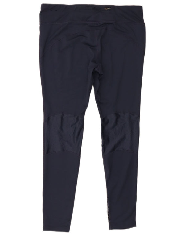 Leggings Nike Dri Fit pentru femei UK 18 XL bleumarin poliester cu dungi