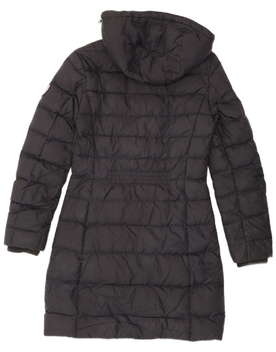 Palton căptușit cu glugă pentru femei Tommy Hilfiger UK 10 Poliester negru mic