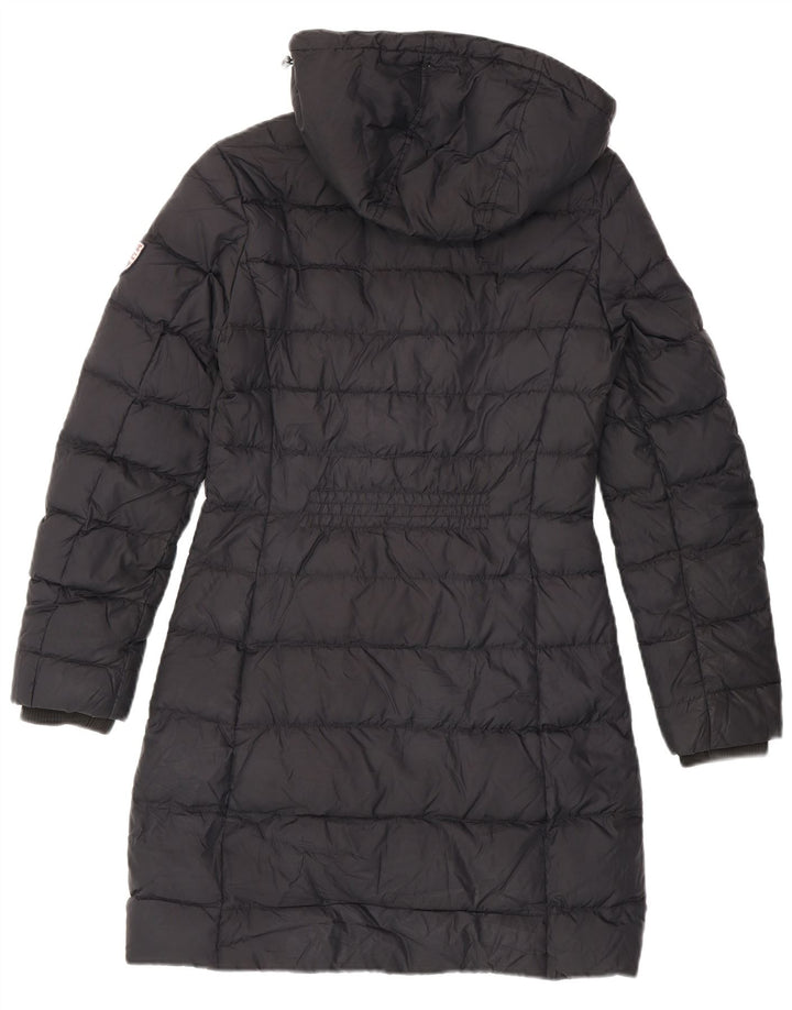 Palton căptușit cu glugă pentru femei Tommy Hilfiger UK 10 Poliester negru mic