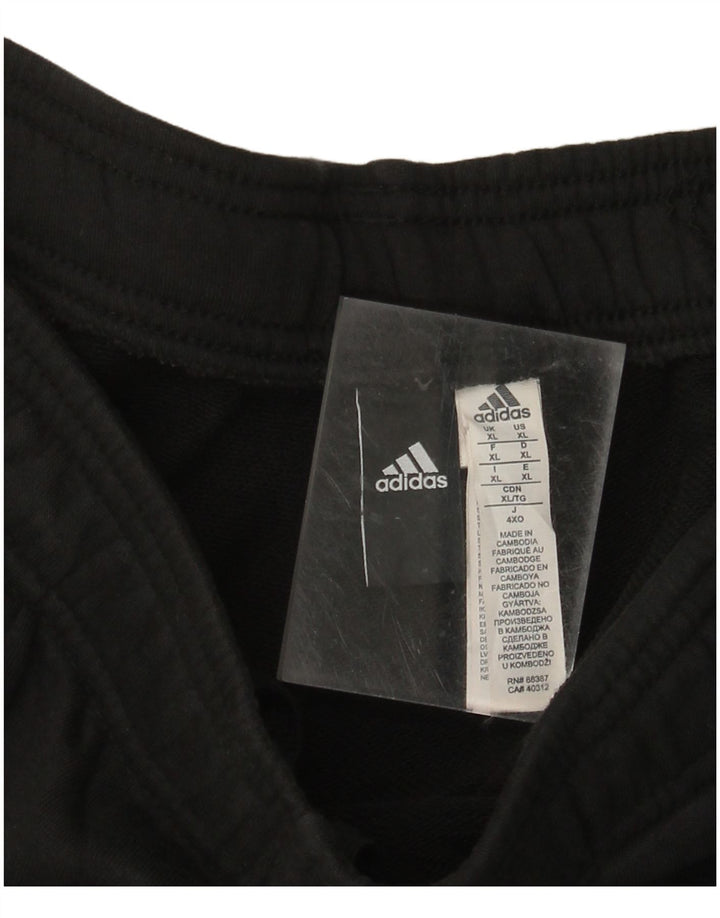 Pantaloni de trening ADIDAS pentru bărbați XL bumbac negru