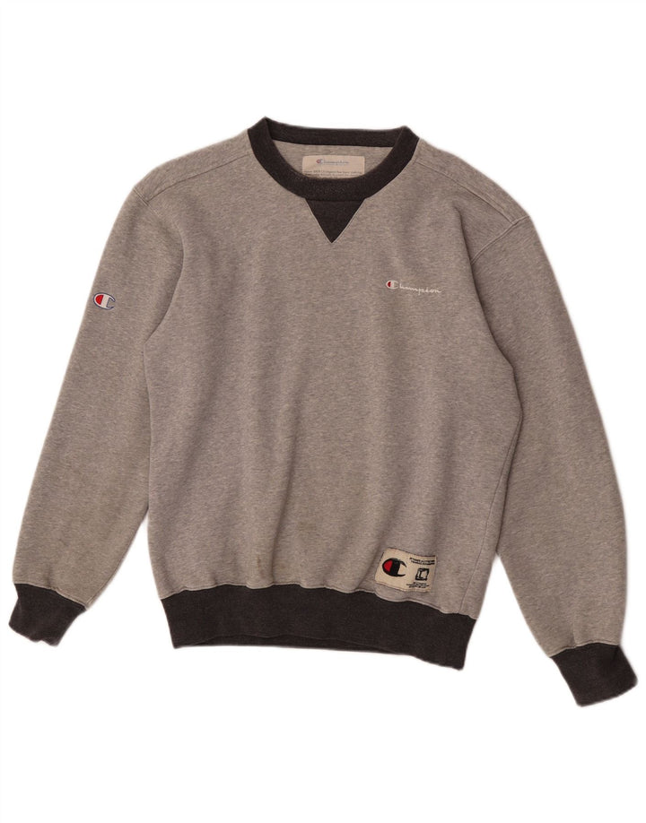 Pulover pentru bărbați Champion Pulover Mic Gri Colorblock