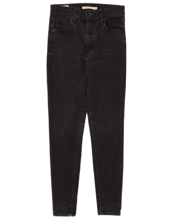 Blugi super skinny pentru femei cu talie înaltă Levi's W26 L28 bumbac gri