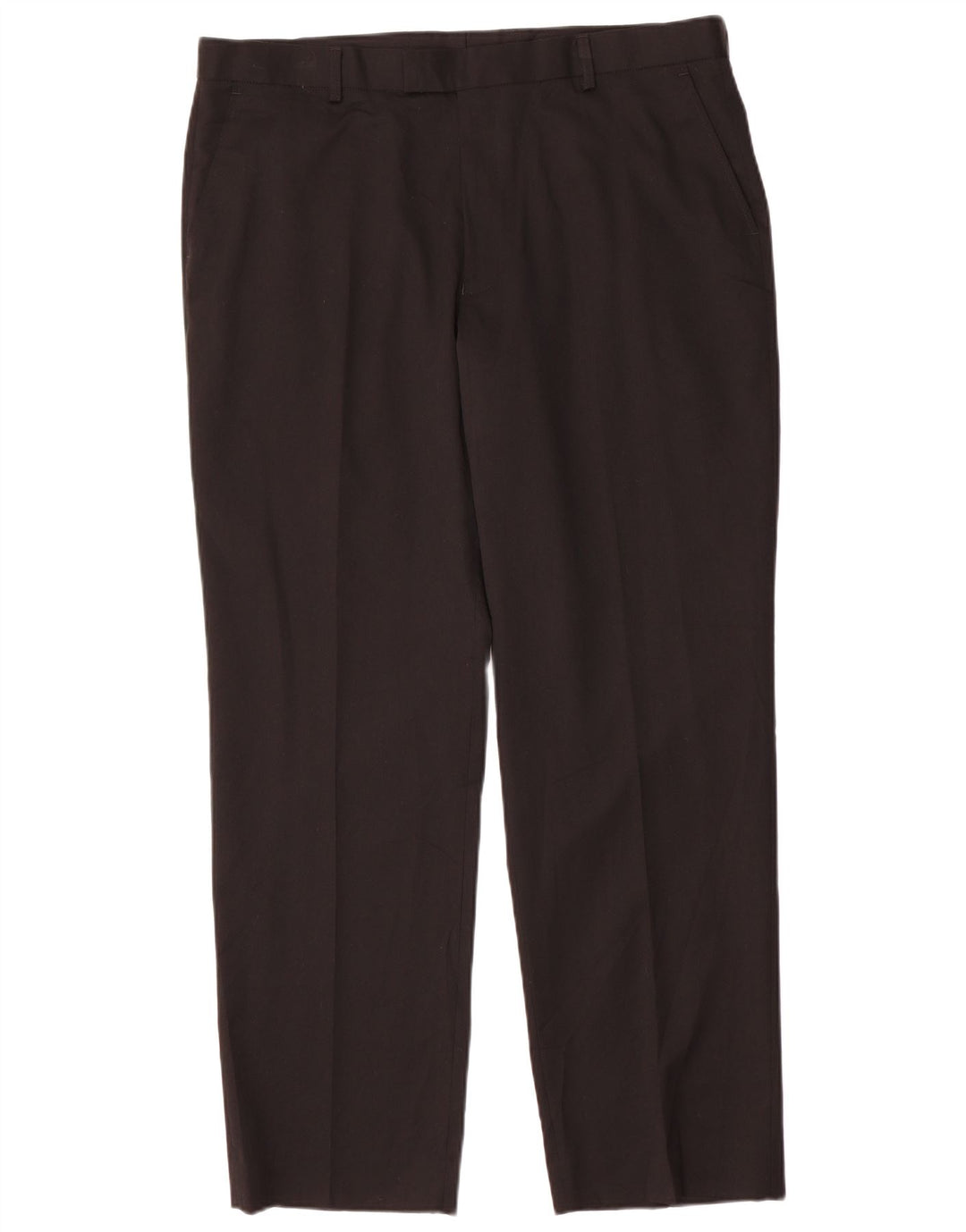 Pantaloni chino pentru bărbați Marks & Spencer, cu ajustare normală, L38 L31, poliester negru