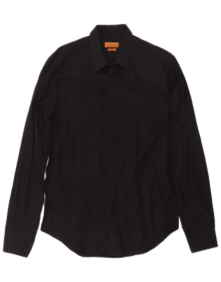 Cămașă Zara bărbați Slim Fit Medium Black