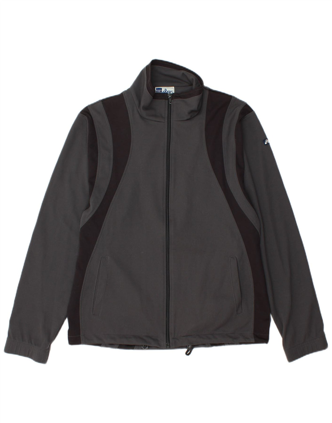 Jachetă pentru trening ASICS pentru bărbați, gri mic, poliester color bloc