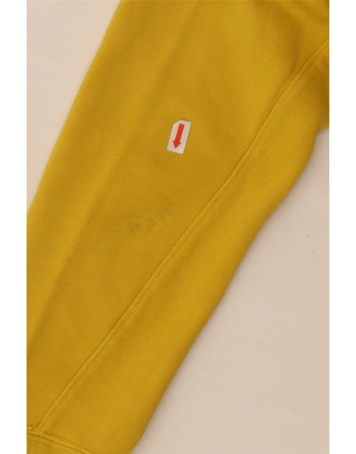 Pulover Nike pentru bărbați, cu fermoar, bumbac galben mediu