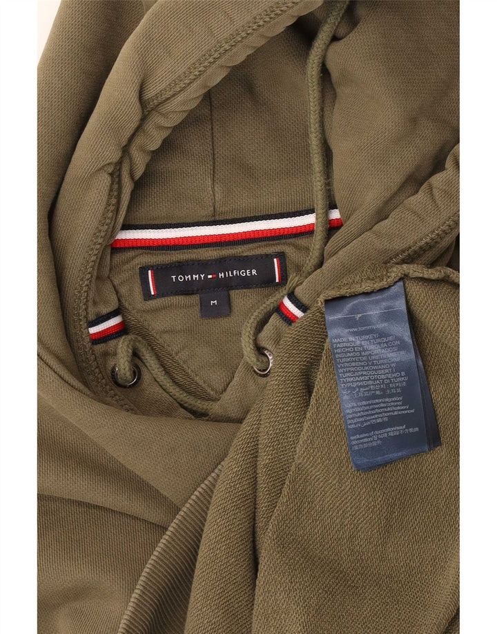 Pulover pentru bărbați Tommy Hilfiger, bumbac mediu kaki