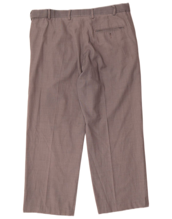 Marks & Spencer Pantaloni drepți pentru bărbați L34 L26 Lână gri