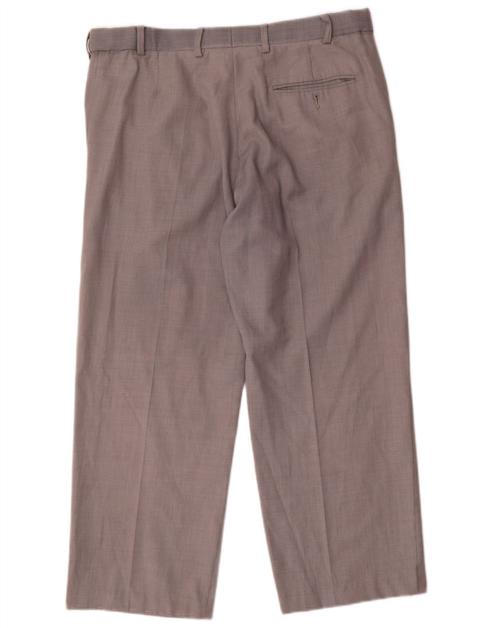 Marks & Spencer Pantaloni drepți pentru bărbați L34 L26 Lână gri