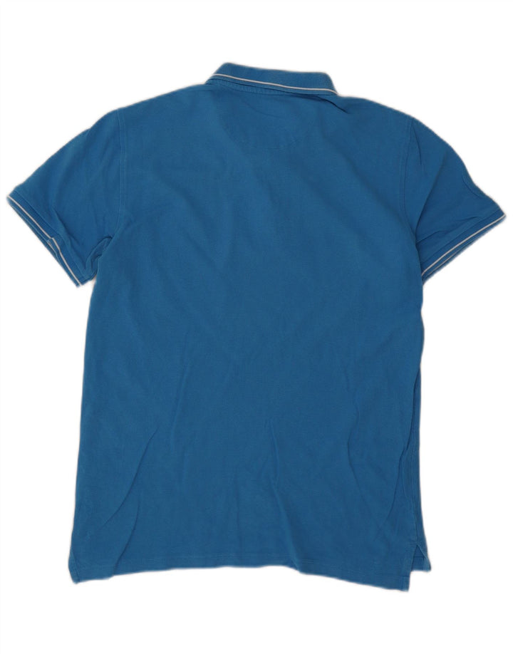 Tricou polo pentru bărbați Lee, bumbac albastru mic