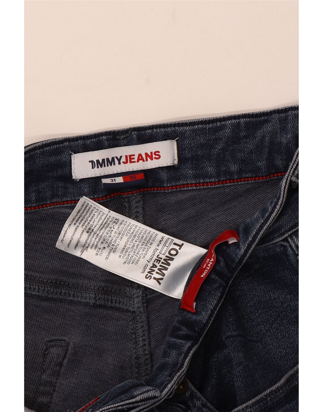 Blugi pentru bărbați Tommy Hilfiger Scanton Slim W31 L30 bumbac bleumarin