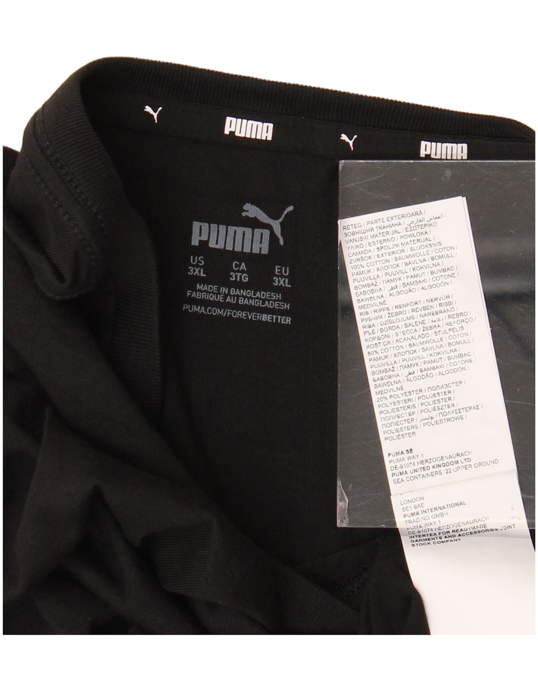 Tricou pentru bărbați PUMA Top 3XL bumbac negru