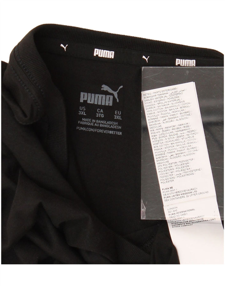 Tricou pentru bărbați PUMA Top 3XL bumbac negru