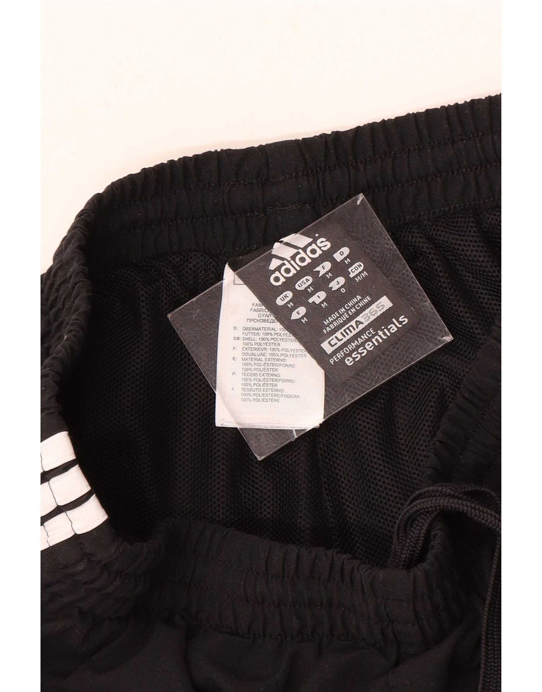 Pantaloni de trening Adidas Clima 365 pentru bărbați, poliester mediu negru