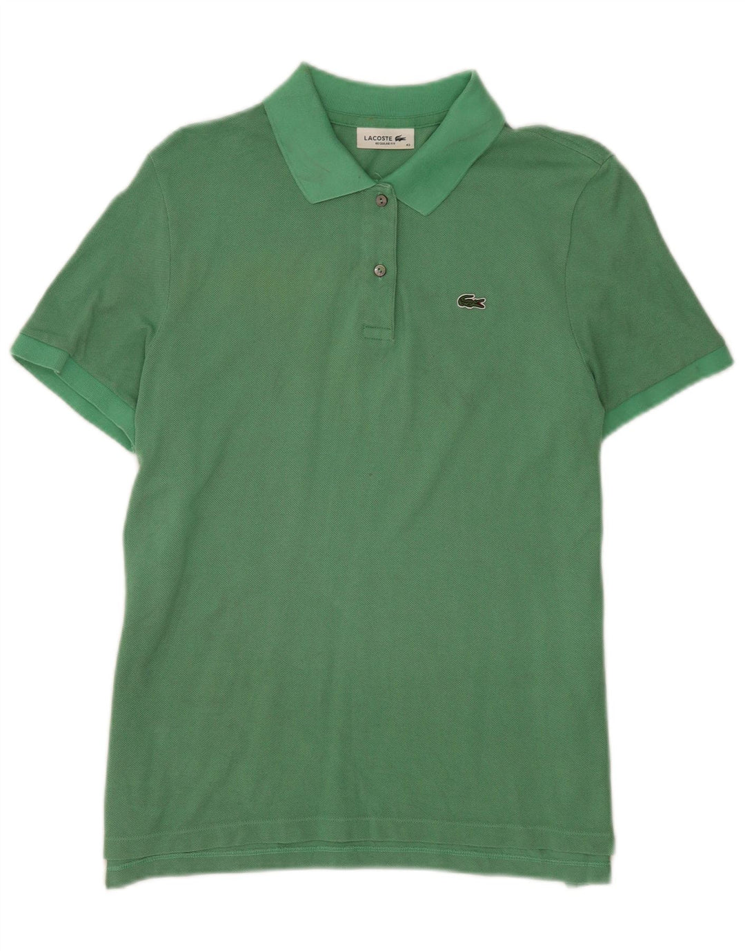 Tricou polo Lacoste pentru femei Mărimea 42 Bumbac verde mare