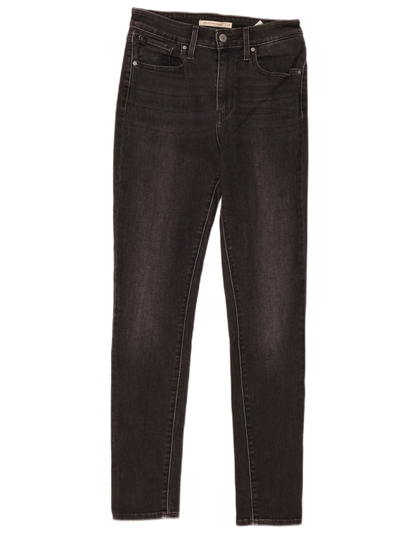 Blugi skinny cu talie mare 721 Levi's pentru femei L27 L30 bumbac negru