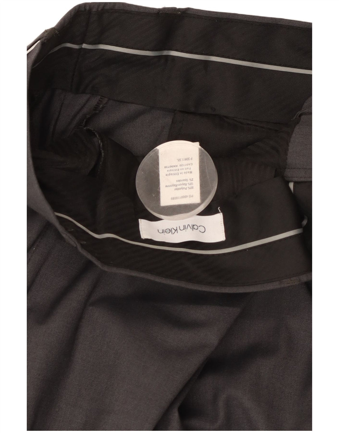 Pantaloni drepți CALVIN KLEIN pentru bărbați L32 L32 Poliester gri