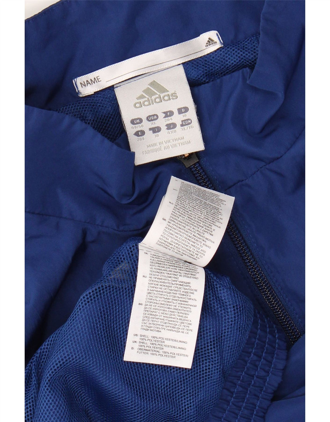 Jachetă de trening Climalite pentru bărbați ADIDAS UK 48/50 XL, albastru, bloc de culoare