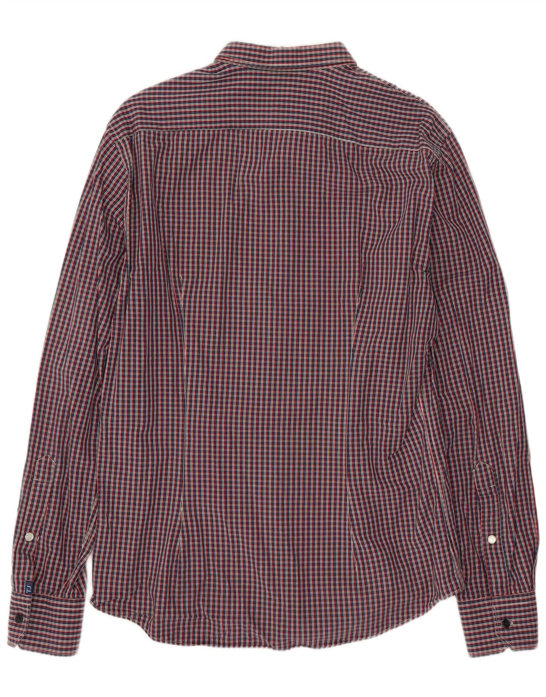 Cămașă de flanel pentru bărbați Trussardi Jeans, roșu mediu, caroserie