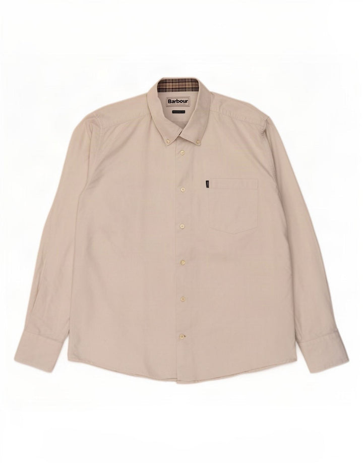 Cămașă Barbour Tailored Fit Bumbac alb mare