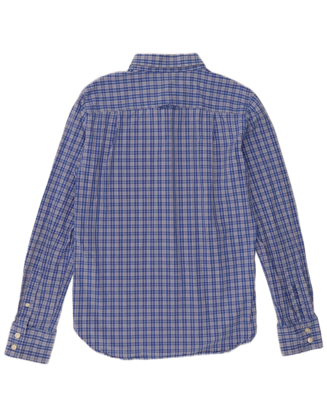Cămașă pentru bărbați Superdry, bumbac cu carouri albastru mediu