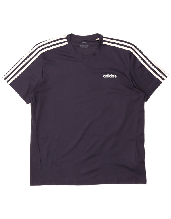 Tricou pentru bărbați Adidas Aeroready Top mare poliester bleumarin