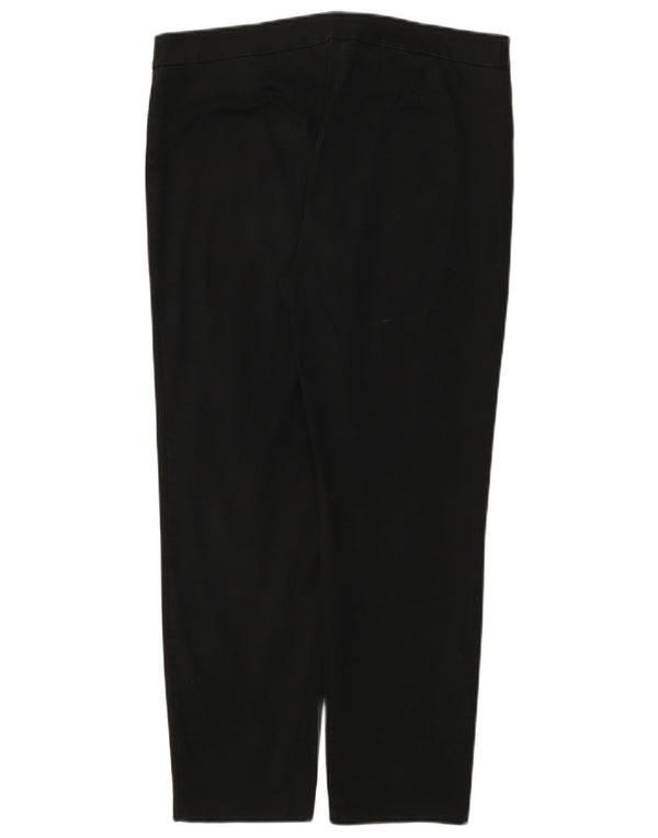 Marks & Spencer Pantaloni crop casual pentru femei W34 L26 bumbac negru