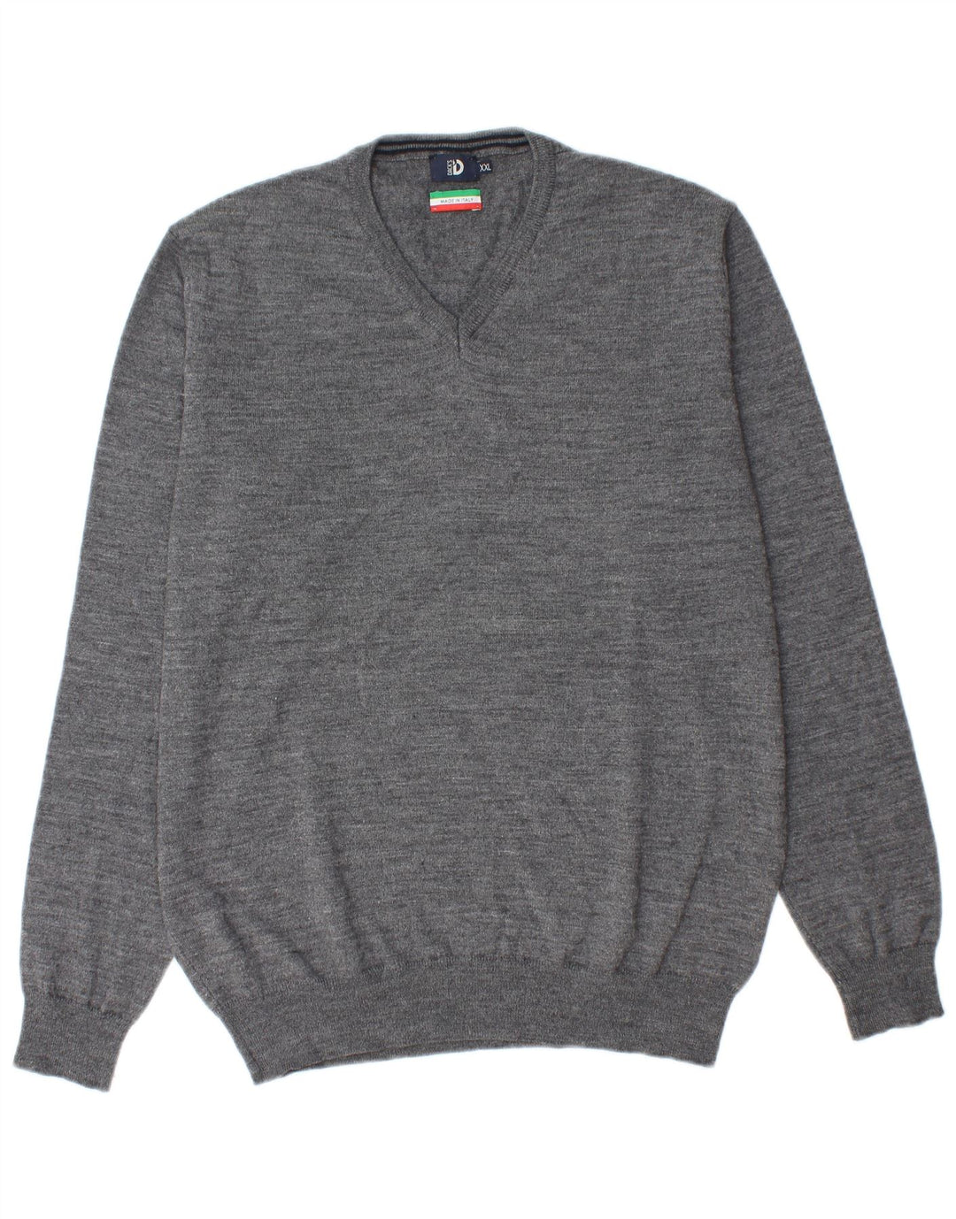 Pulover pentru bărbați Dack's cu decolteu în V, 2XL, lână gri