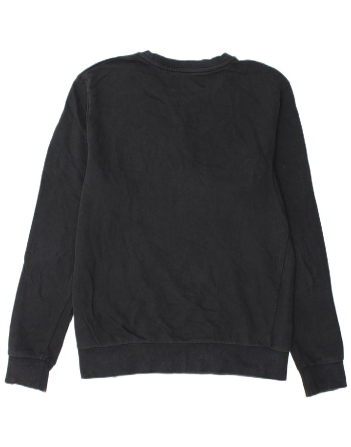 Pulover Calvin Klein Jeans pentru bărbați cu grafică, bumbac mediu negru