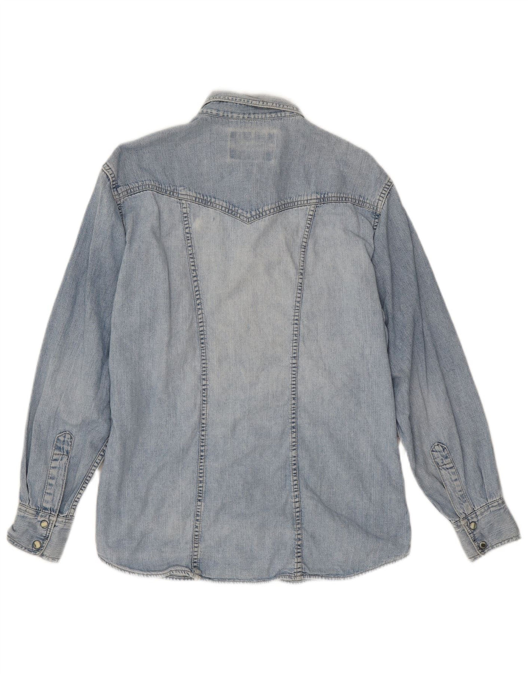 Cămașă din blugi Wrangler pentru femei UK 14 Large Blue