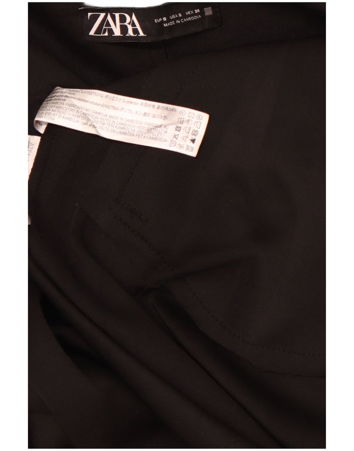 Pardesiu supradimensionat pentru femei ZARA UK 10 Poliester negru mic