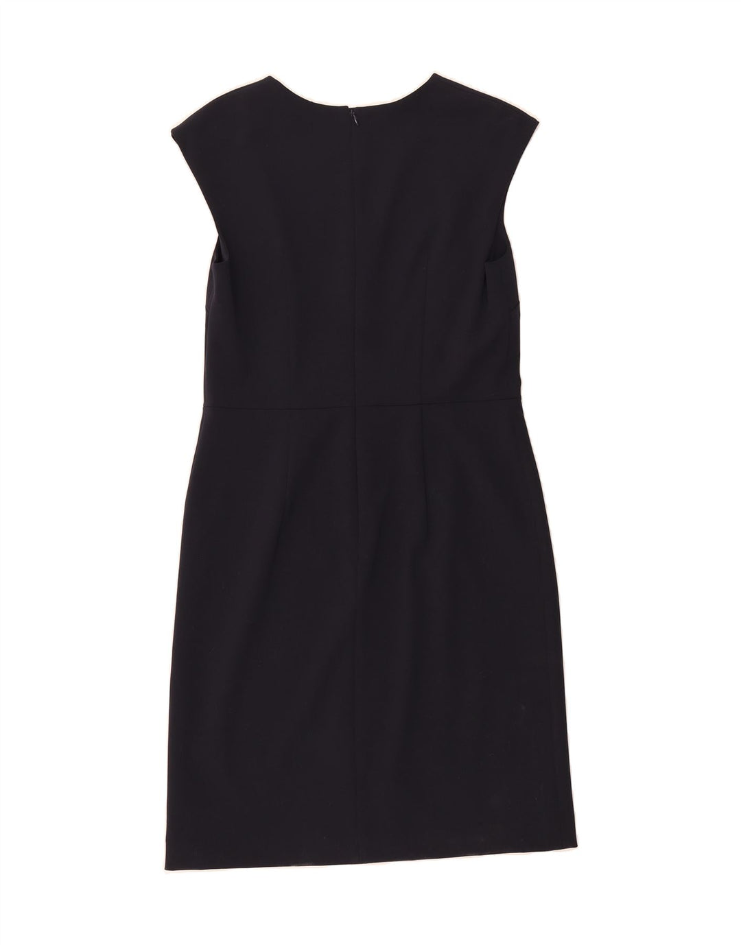 JIGSAW Womens Sleeveless Sheath Dress UK 12 Medium Navy Blue Polyester Vintage Jigsaw and Second-Hand Jigsaw from Messina Hembry 