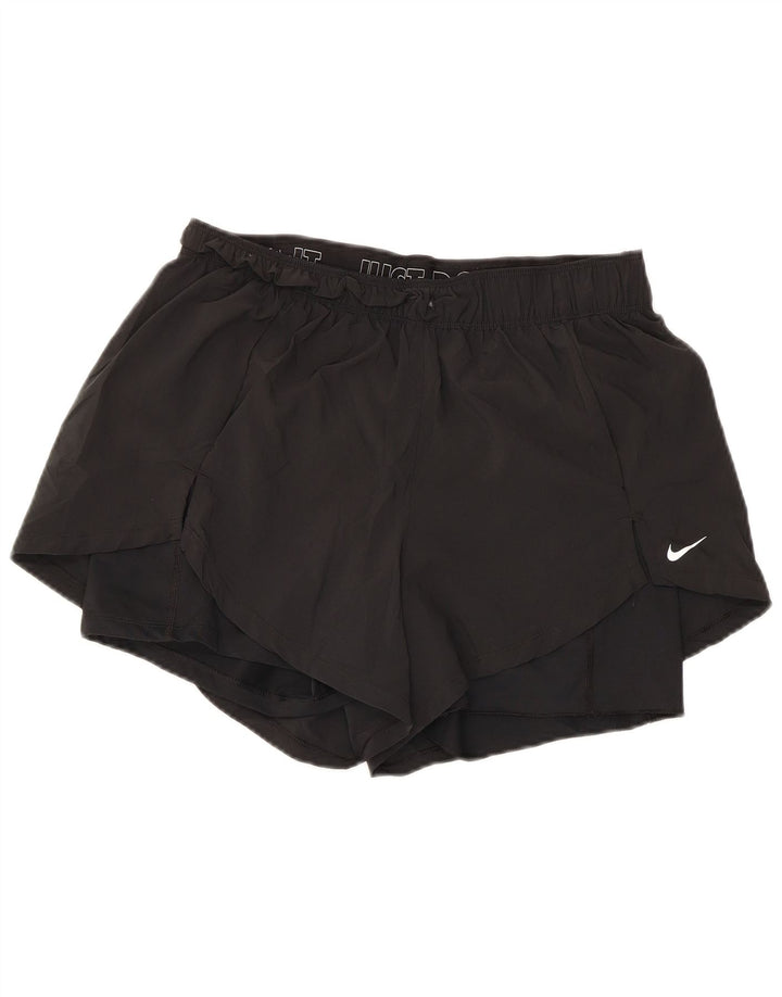 Pantaloni scurti sport NIKE pentru femei UK 14 Large Black