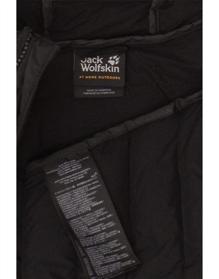 Jack Wolfskin Jachetă căptușită cu glugă pentru femei UK 18 XL Poliamidă neagră
