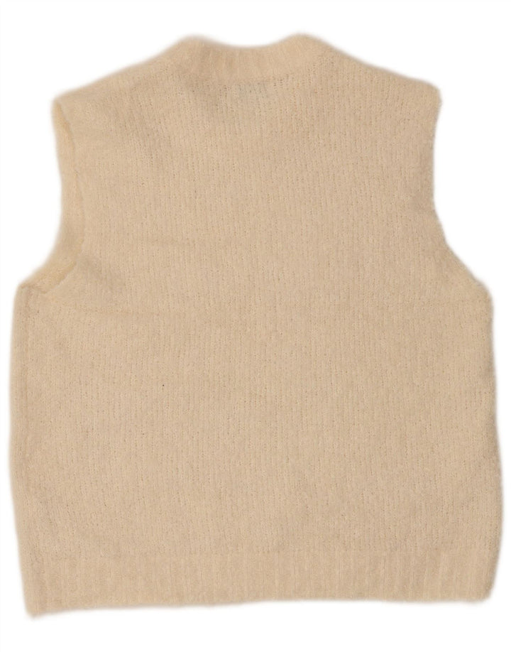 Topshop Womens Vest Tank Top UK 14 Medium Beige Poliester