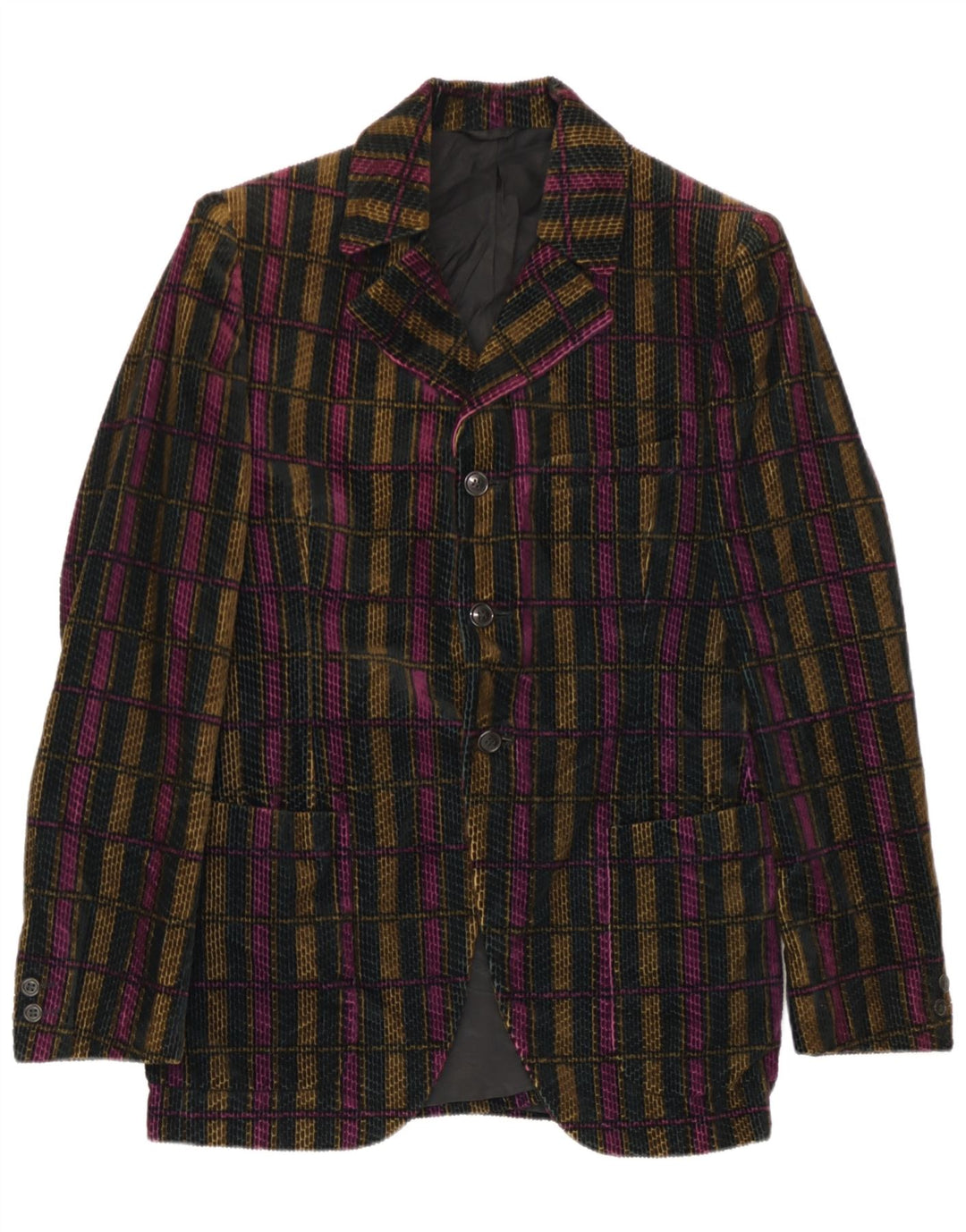 Jachetă San Remo pentru bărbați cu 3 nasturi IT 48 Medium, multicoloră