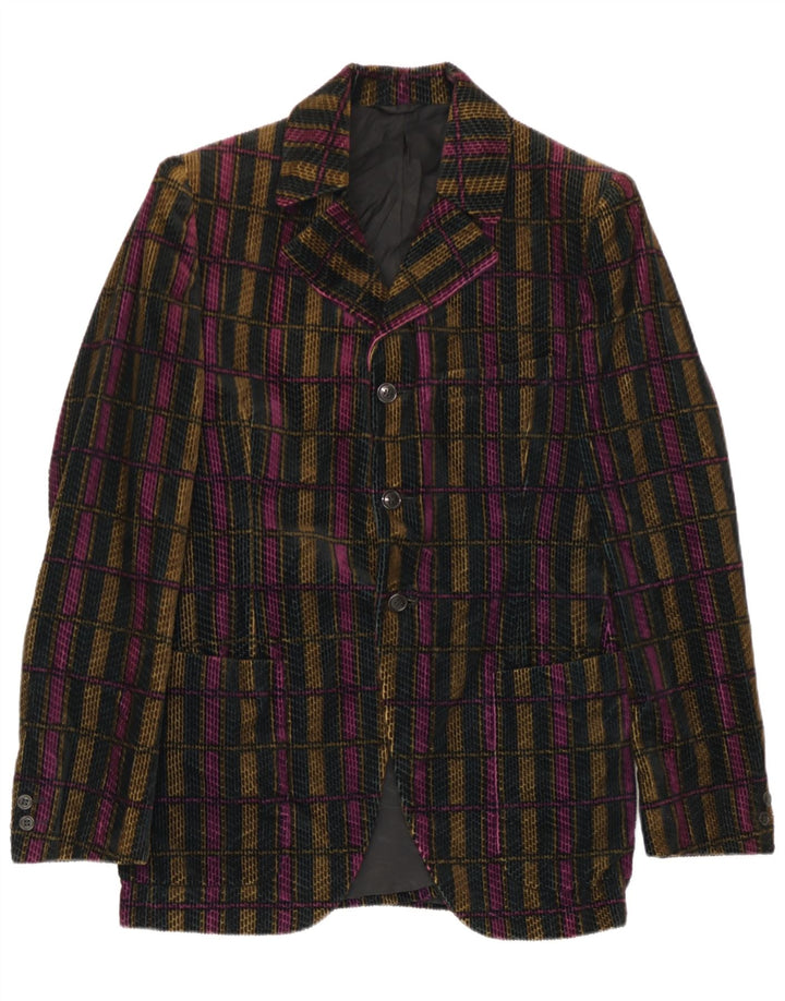 Jachetă San Remo pentru bărbați cu 3 nasturi IT 48 Medium, multicoloră