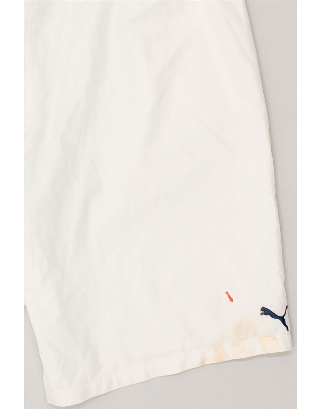 PUMA Mens Graphic Sport Shorts Large White Polyester Vintage Puma and Second-Hand Puma from Messina Hembry 