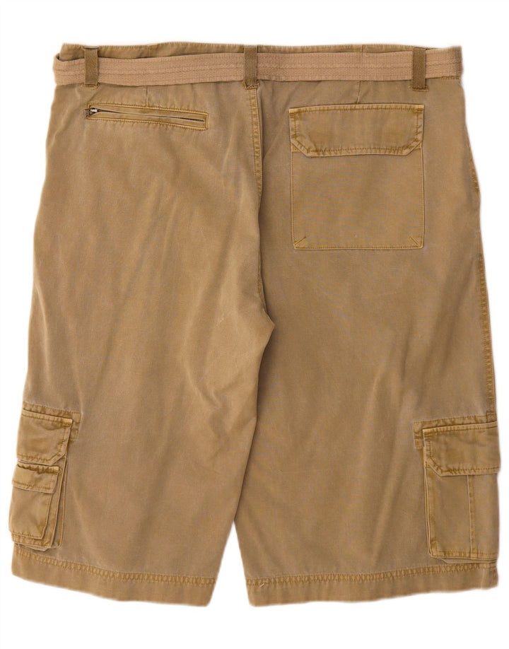 Pantaloni scurți cargo Broadway pentru bărbați W36, bumbac mare kaki