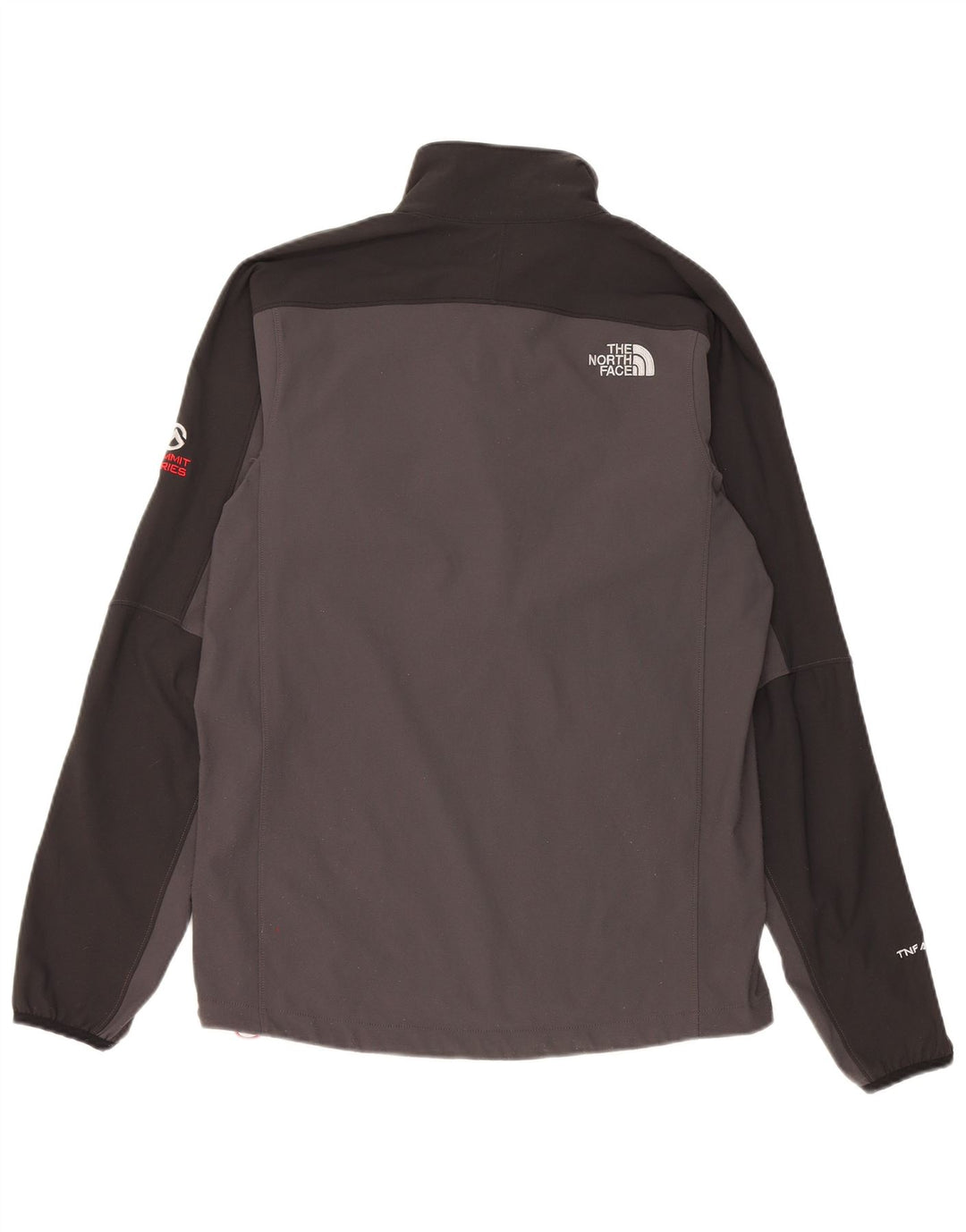 Top de trening The North Face pentru bărbați, cu fermoar și gât, color block, gri mic