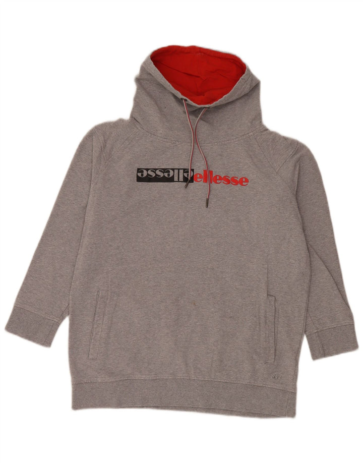 Hanorac cu grafic pentru femei Ellesse Pulover UK 16 mare bumbac gri
